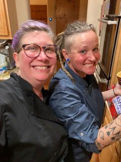 Chef Krista with Chef Kistin - Private Chef Kirstin Griffin Santa Fe NM